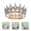 2Stk Crystal Geburtstagskrone Braut -Haar-Accessoire 8