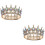 2Stk Crystal Geburtstagskrone Braut -Haar-Accessoire 6