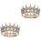 2Stk Crystal Geburtstagskrone Braut -Haar-Accessoire 3
