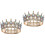 2Stk Crystal Geburtstagskrone Braut -Haar-Accessoire 4