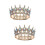 2Stk Crystal Geburtstagskrone Braut -Haar-Accessoire 7