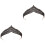 2Stk Retro Schwarz Krone Tiara Braut Haarschmuck 3