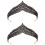 2Stk Retro Schwarz Krone Tiara Braut Haarschmuck 5