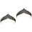 2Stk Retro Schwarz Krone Tiara Braut Haarschmuck 4