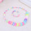 Candyfarbenes Halskette Armband Schmuck Set 9