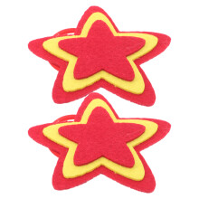 2Stk Stern-Armbinde Fünfzackig Tanz Armband Filz Für Kinder Party