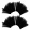4Pcs De Para Flores Negro Con Perla 1