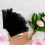 4Pcs De Para Flores Negro Con Perla 6