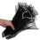4Pcs De Para Flores Negro Con Perla 4