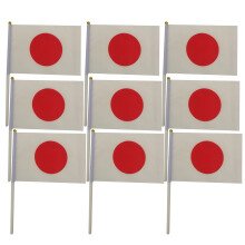 100Stk 2020 Games Handheld Kleine Japan Flagge Auf Stab Rot