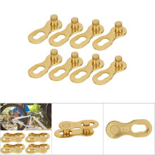 4Pair Steel 11-Speed Bicycle Chain Link Connectors, Gold