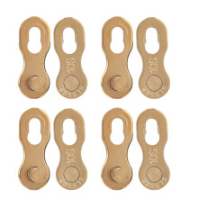 4er Set 10-Gang Stahl Fahrradketten-Verbindungsstücke Gold Silber Farbe