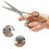 10Pcs Black Silicone Finger Protector Rings for Scissors Comfort Grip 9