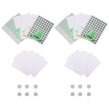 2 Set Biglietti Per San Patrizio Con Buste