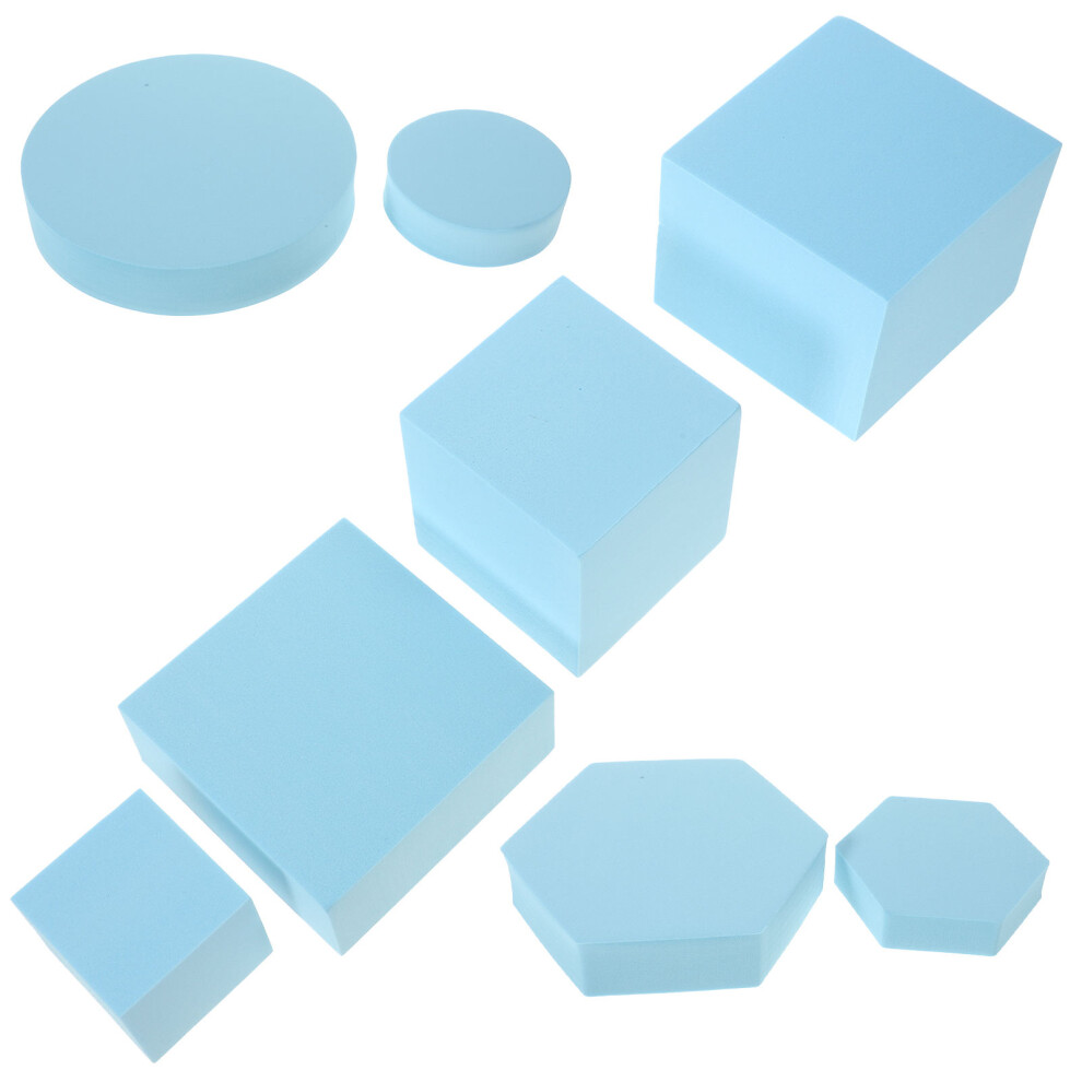 8Pcs Sky- Foam Cube Photo Props For Jewelry Cosmetics Photography Blue 3084142822031
