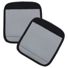 2Pcs Flexible Neoprene Suitcase Handle Covers Lightweight Grey Wraps