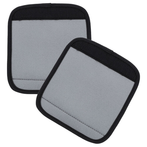 2Pcs Flexible Neoprene Suitcase Handle Covers Lightweight Grey Wraps