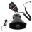 1Set 12V Car Pa System Horn with Multiple Alarm Tones Black Plastic 6