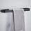 1Pc Black Metal Wall Mounted Slipper Rack Rust Resistant Punch Free 3
