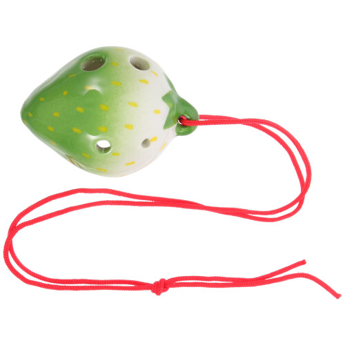 Green 6-Hole Ceramic Ocarina Beginner Wind Instrument Portable 2