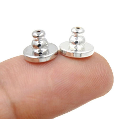 10 Pièces Fermoirs D'oreilles À Verrouillage Pour Clous 2