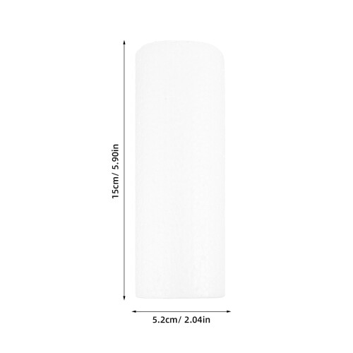 4Pcs White Craft Foam Tubes for DIY, Modeling, and Creative Crafts 1