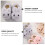 1Pair Warm Winter Children Slippers Grey Bunny Shape Practical Nonslip 11