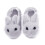 1Pair Warm Winter Children Slippers Grey Bunny Shape Practical Nonslip 4