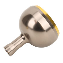 Metallknauf 38 mm für Power, passend für 2000-6000 Spinreels (Schwarz Gold)