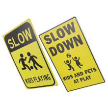 2Pcs Warning Signs Sign for Kids Play Safety