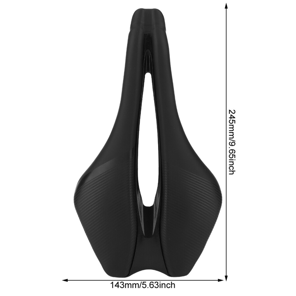 Ec90 Shock Absorption Bike Saddle Comfortable For Long Rides Black 9421362378315