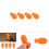 Silicone Drumstick Practice Tips 4 Pack Mute for Drumming Beginners Orange 5