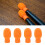 Silicone Drumstick Practice Tips 4 Pack Mute for Drumming Beginners Orange 7