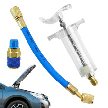 AC Oil Injector - Vehicle Refrigeration Oil Filler - Leakproof Refrigeration Liquid Injector for Automotive, Workshop, Industrial, Car, RV, Truck