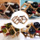 1Pc Foldable Wooden Wine Rack Brown Modern Wine Holder Storage Shelf 11