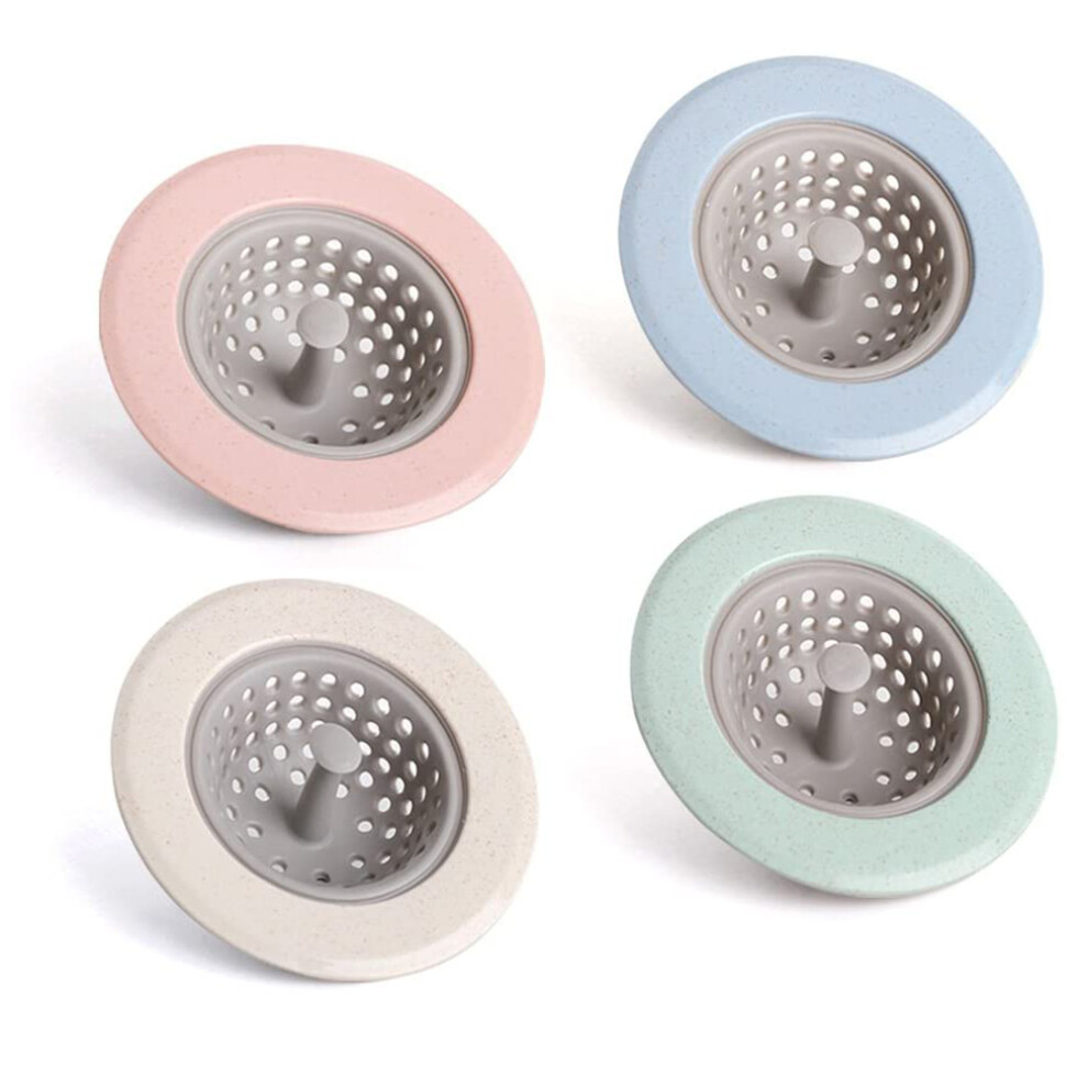 Kitchen Sink Drain Protector High Quality Silicone Strainers Anti Clogging Durable 4.5 Inch Diameter Easy Clean Silicone Dishwasher Safe Strainers 9153484510525