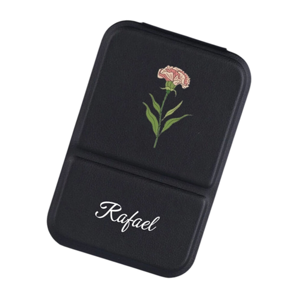 Compact Thin Mirror Adjustable Rectangular Makeup Mirror-Black