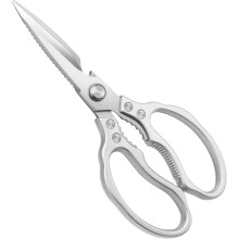 Efficiënte keukenschaar, multifunctionele schaar van roestvrij staal met ergonomische antisliphandgrepen voor veilig en gemakkelijk knippen, scherpe