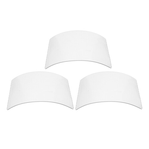3Pcs Sandblasting Hood Replacement Lens Transparent Glass