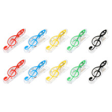10Pcs ABS Plastic Music Book Clips Assorted Color Durable Page Holders