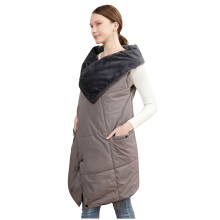 Heated Vest Electric Blanket Wearable Fleece Lined Heating-Gray