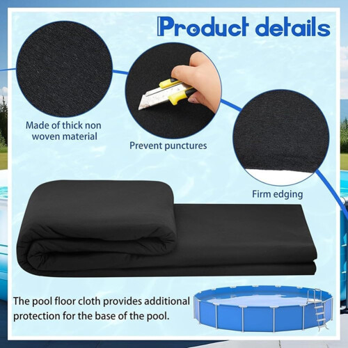 Round Pool Liner Above Ground Pool Ground Cloth Underfloor Padding for Pool 1