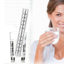 Wasserstick für alkalisches Wasser mit Wasserstoff – pH-Ionisator mit Mineralfilter, Edelstahl