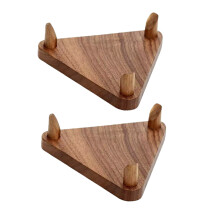 Double Sports Memorabilia Shelf Handcrafted Wooden Football