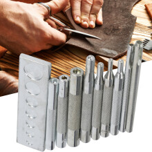 Snap Fastener Rivet Setter Kit for Jeans Clothing Bags – 6.5in Metal