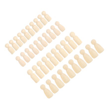 Kids DIY Wooden Dolls 34mm / 43mm - Male and Female Painting Figures