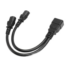 Langlebiges IEC320 C20 zu Dual C13 Y-Splitter Netzkabel, 12,6 Zoll