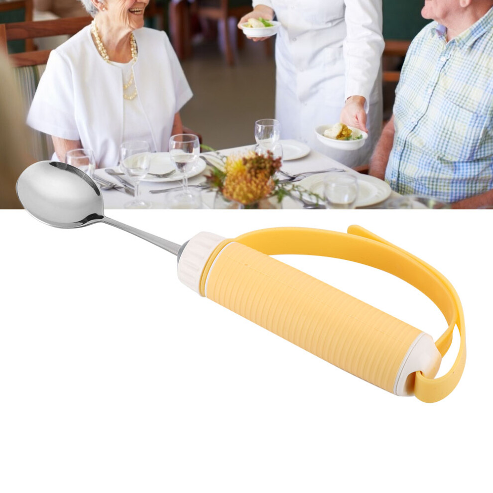 Senior Disabled Eating Aid Spoon & Fork Set, Plastic & Steel