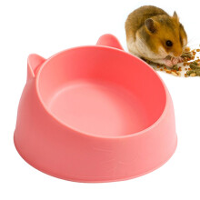 Hamster Food Dish - Guinea Bowl Food Water Bowl for Small Animals, Guinea, Chipmunk, Small Animal Food Bowl, Hamster Accessories Pink