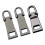 3PCS Rustproof Alloy Zippers Sliders Quick Changes-gun color 1